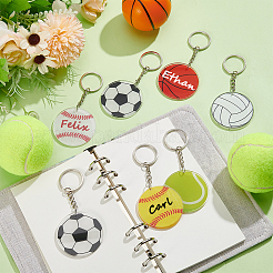DIY Sports Ball Keychain Making Kits&nbsp;DIY-SP0007-37