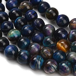 Natural Tiger Eye Beads Strands&nbsp;G-F591-18-10mm-09