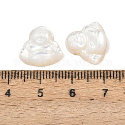 Natural White Shell Carved Cabochons&nbsp;SSHEL-B006-04