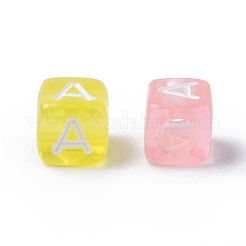 Transparent Large Hole Acrylic European Beads&nbsp;TACR-Q005-6mm-M