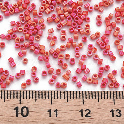 Frosted Glass Cylinder Beads&nbsp;SEED-S047-O-003