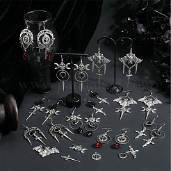 DIY Halloween Brass & Alloy Sword Cross Dangle Earring Making Kits&nbsp;DIY-SC0026-58