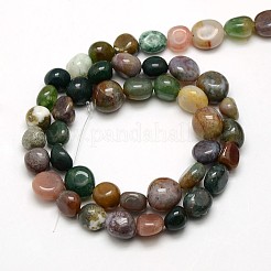 Natural Indian Agate Nuggets Bead Strands&nbsp;G-L154-01