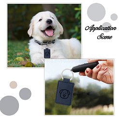 16Pcs Rectangle PU Leather Keychains&nbsp;KEYC-DC0001-45A