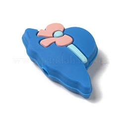 Hat with Bowknot Silicone Focal Beads&nbsp;SIL-M006-04D