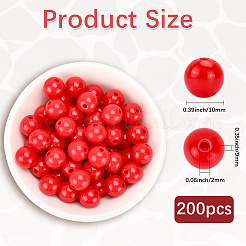 Opaque Acrylic Beads&nbsp;MACR-SP0001-85A