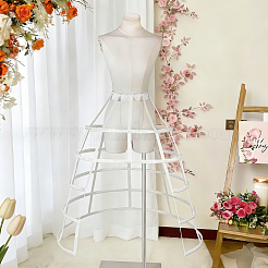 Polyester & Steel Wire Skirt 5 Hoop Petticoat for Wedding Dress Ball Gown&nbsp;DIY-WH0591-493A