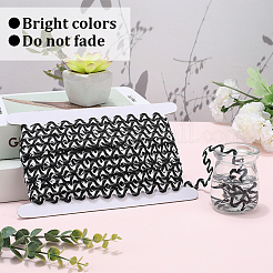 24.5~25 yards Two Tone Polyester Wave Lace Trim Ribbon&nbsp;OCOR-GF0004-35A