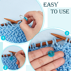Acrylic & Iron Locking Stitch Marker&nbsp;FIND-BC0013-50