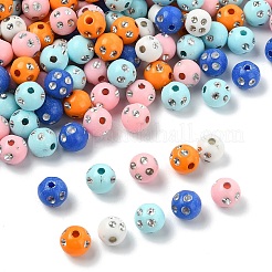 150Pcs Opaque Acrylic Beads&nbsp;MACR-YW0004-21A