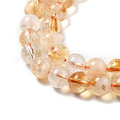 Heated Natural Citrine Beads Strands&nbsp;G-A262-A01-5.5mm