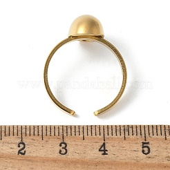 304 Stainless Steel Cuff Rings&nbsp;RJEW-S621-05B-G