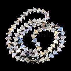 AB Color Plated Electroplate Transparent Glass Beads Strands&nbsp;EGLA-G037-08A-AB01