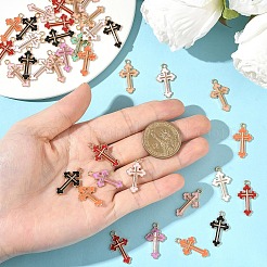50Pcs Alloy Enamel Pendants&nbsp;ENAM-YW0006-50