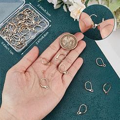 40Pcs Brass Leverback Earring Findings&nbsp;KK-CN0003-02