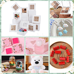 Square Foldable Paper Cake Box&nbsp;CON-WH0089-174B