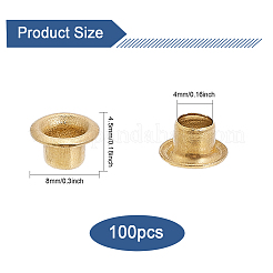 Brass Grommet Eyelet Findings&nbsp;KK-WH0058-15