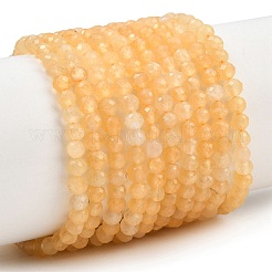Natural Topaz Jade Beads Strands&nbsp;G-L662-A01-4mm