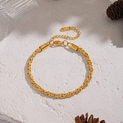 304 Stainless Steel Singapore Chain Bracelets for Women&nbsp;AF5599-1