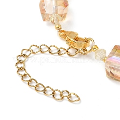 Electroplate Glass Beaded Stretch Bracelets for Women&nbsp;BJEW-JB11213-01