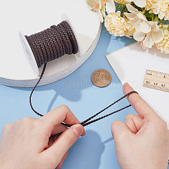Microfibe Imitation Leather Braided Cord&nbsp;OCOR-WH0101-29B