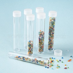 Clear Tube Plastic Bead Containers with Lid&nbsp;C066Y-01