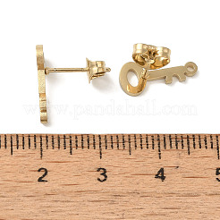 Ion Plating(IP) 304 Stainless Steel Stud Earring Findings&nbsp;STAS-I206-73G