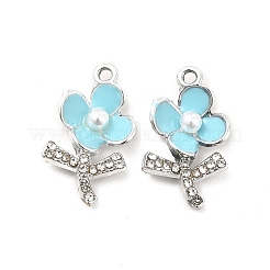Alloy Rhinestone Enamel Pendants&nbsp;ENAM-K020-01B