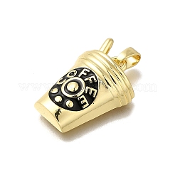 Brass Enamel Pendants&nbsp;KK-V002-26G