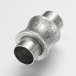 304 Stainless Steel Magnetic Clasps with Glue-in Ends&nbsp;STAS-E144-054AS01