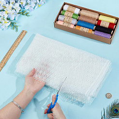 2 Yards Laser Polyester Imitation Peacock Feather Fabric&nbsp;DIY-PH0038-39B
