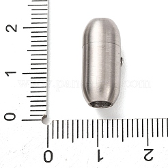 304 Stainless Steel Locking Tube Magnetic Clasps&nbsp;STAS-A151-02C-P