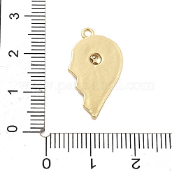 Brass Micro Pave Cubic Zirconia Pendants&nbsp;KK-L228-25A-G