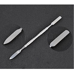 Stainless Steel Color Palette and Double Head Spoon Palette Spatulas Stick Rod&nbsp;MRMJ-G001-85