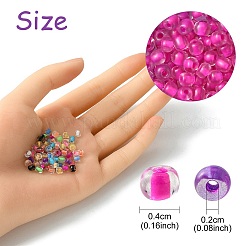 195G 15 Colors 6/0 Transparent Glass Seed Beads&nbsp;SEED-YW0002-45