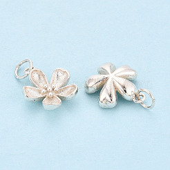 925 Sterling Silver Flower Charms&nbsp;STER-T009-03S