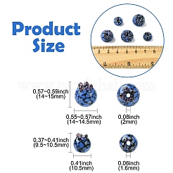 10Pcs 2 Styles Handmade Lampwork Bumpy Beads&nbsp;LAMP-CJ0002-55