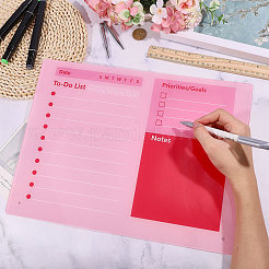 Rectangle Acrylic Dry-Erase Planner Board&nbsp;AJEW-WH0609-958A