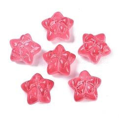 Transparent Spray Paint Glass Beads&nbsp;X-GLAA-H035-02