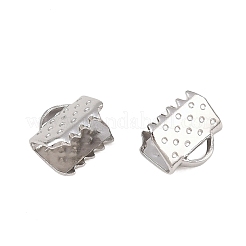 Tarnish Resistant 304 Stainless Steel Ribbon Crimp Ends&nbsp;STAS-S047-056