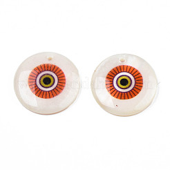 Printed Freshwater Shell Charms&nbsp;SHEL-T009-20E