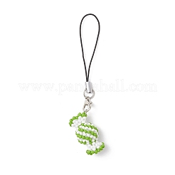 Glass Seed Beaded 3D Candy Pendant Decorations&nbsp;HJEW-MZ00386