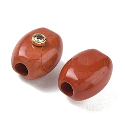 Natural Red Jasper European Beads&nbsp;GG-CBA105B-02D-G