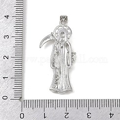 Brass Micro Pave Cubic Zirconia Pendants&nbsp;KK-R230-11P