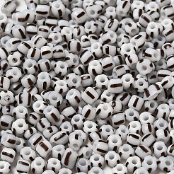 6/0 Opaque Colours Seep Glass Seed Beads&nbsp;X-SEED-F003-04A-12