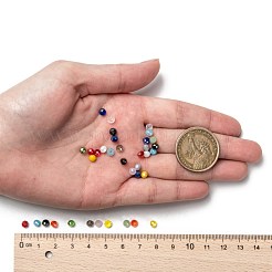 18 Colors Electroplate Glass Beads&nbsp;EGLA-X0006-03B-4mm