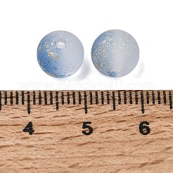 Frosted Transparent Glass Beads&nbsp;GLAA-A045-04L