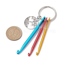 Aluminum Crochet Hooks Keychain&nbsp;KEYC-JKC01013-06
