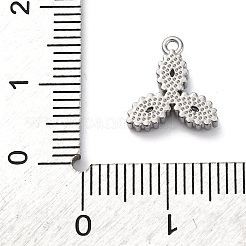 304 Stainless Steel Cubic Zirconia Pendants&nbsp;STAS-R141-03P-04