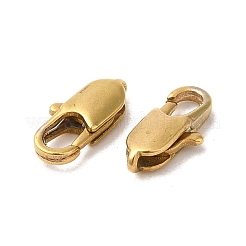 Brass Lobster Claw Clasps&nbsp;KK-KK801-C01